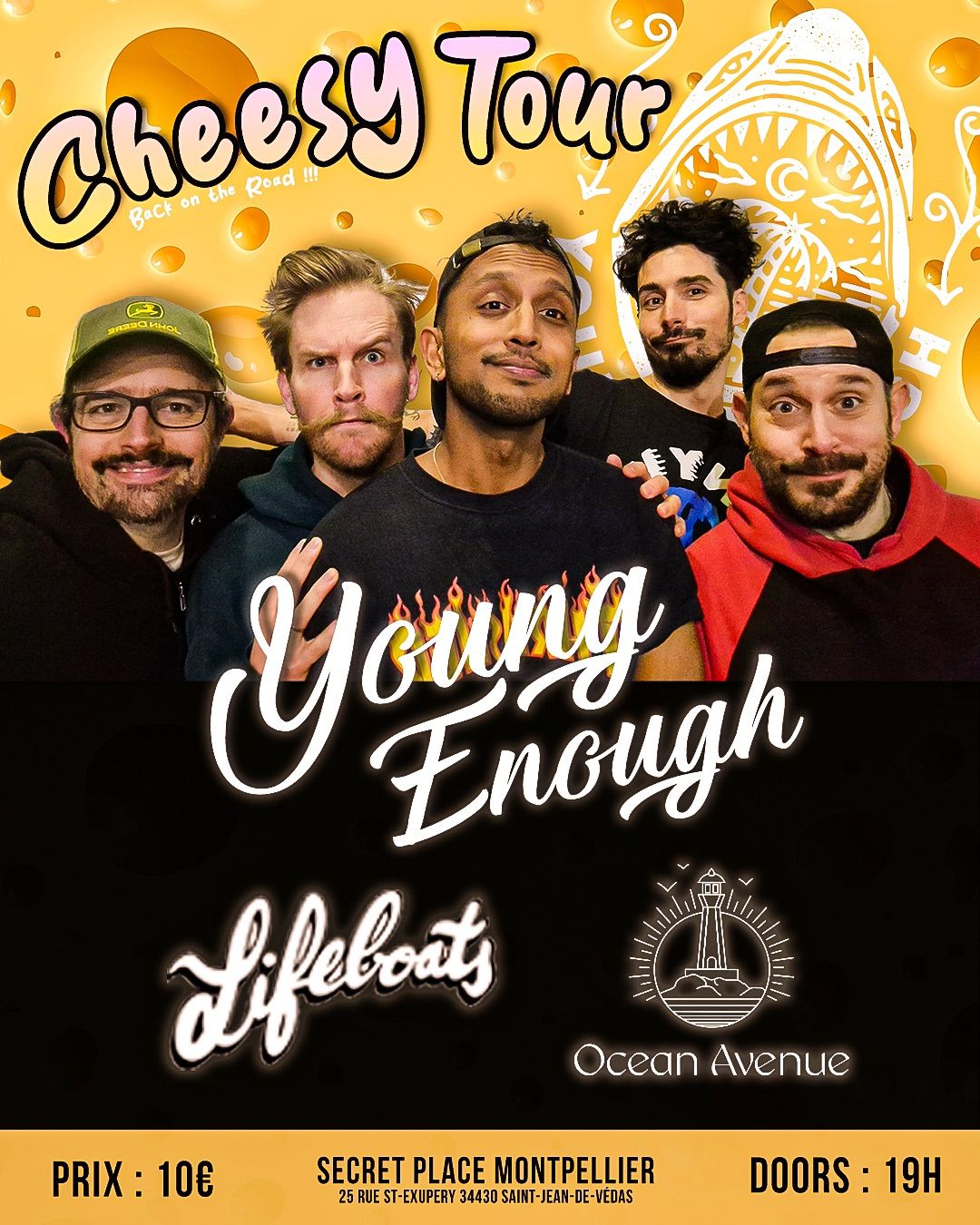 OCEAN AVENUE pr\u00e9sente  LIFEBOATS + OCEAN AVENUE + YOUNG ENOUGH