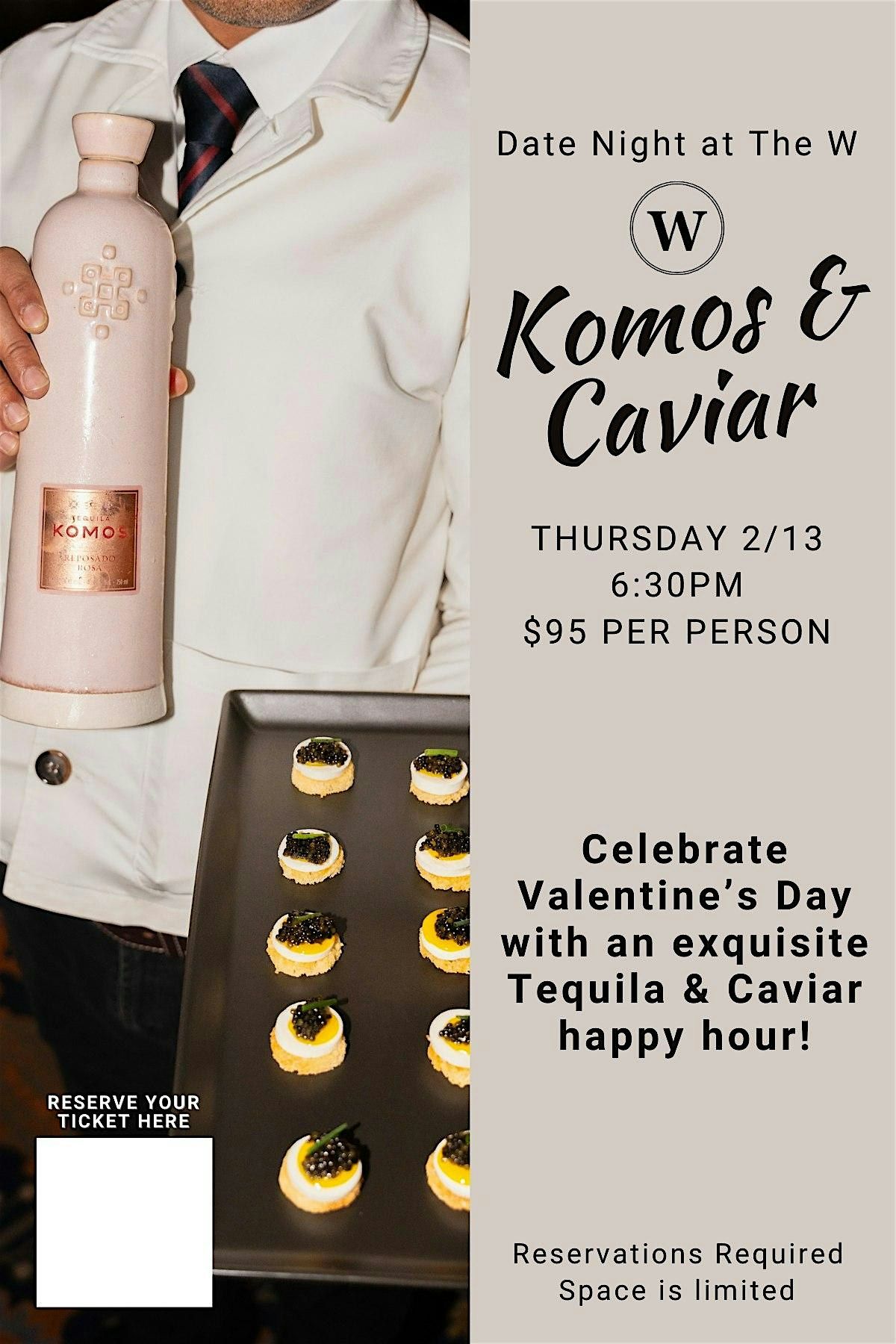 Komos & Caviar Date Night at The W