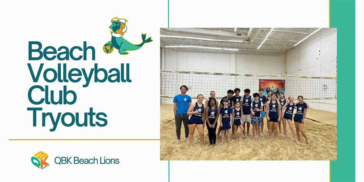 QBK Sports Beach Volleyball Youth Club Spring Tryouts