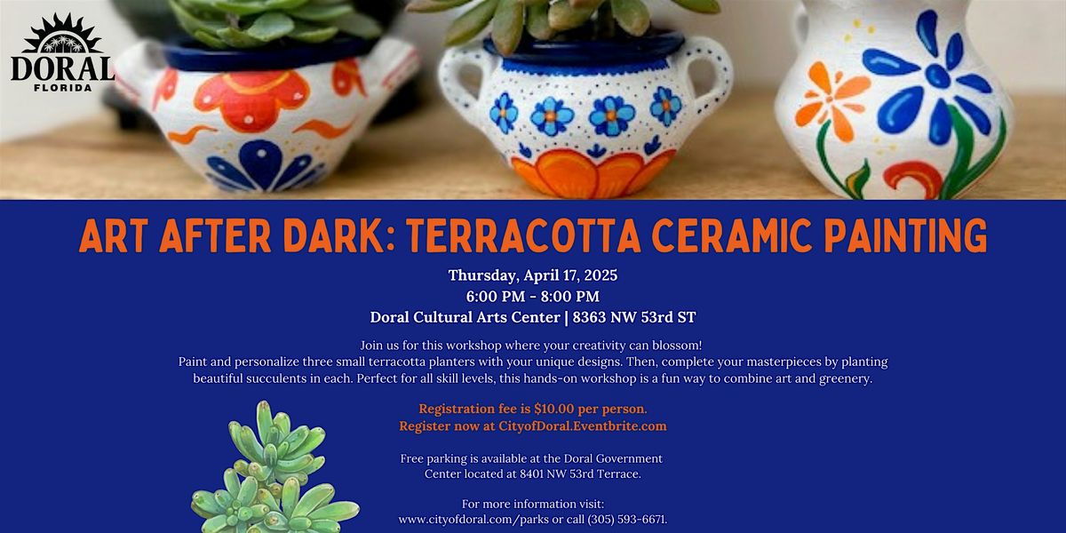 Art After Dark: Terracotta Ceramic Painting