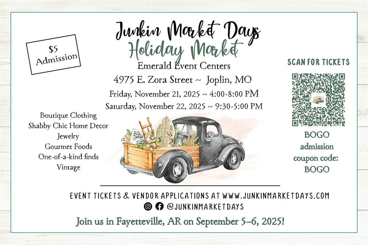 Junkin' Market Days Holiday Market Joplin, MO (CUSTOMERS)