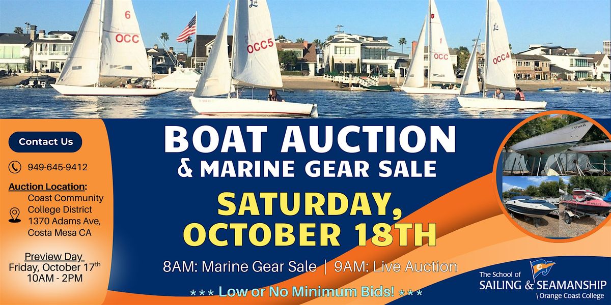 OCC Boat Auction & Marine Gear Sale