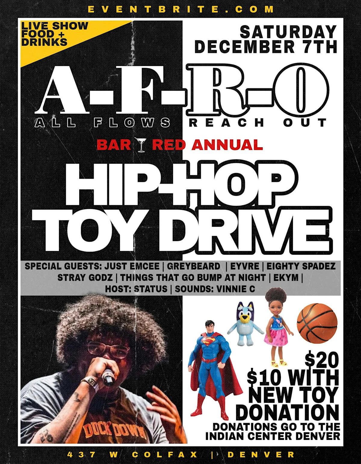 A-F-R-O "LIVE" (HIP HOP TOY DRIVE)