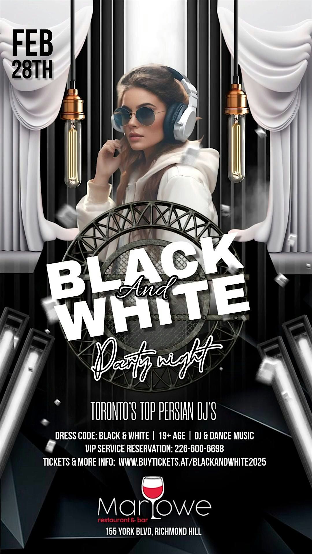 Black and White Party with Toronto's Top Persian DJ's