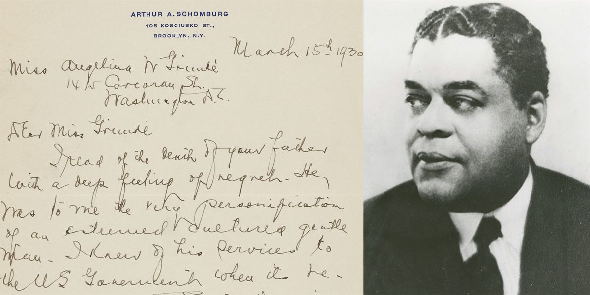 Transcribe-a-thon: Remaking the World of Arturo Schomburg