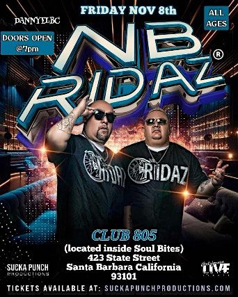 NB RYDAZ LIVE IN CONCERT IN CLUB 805