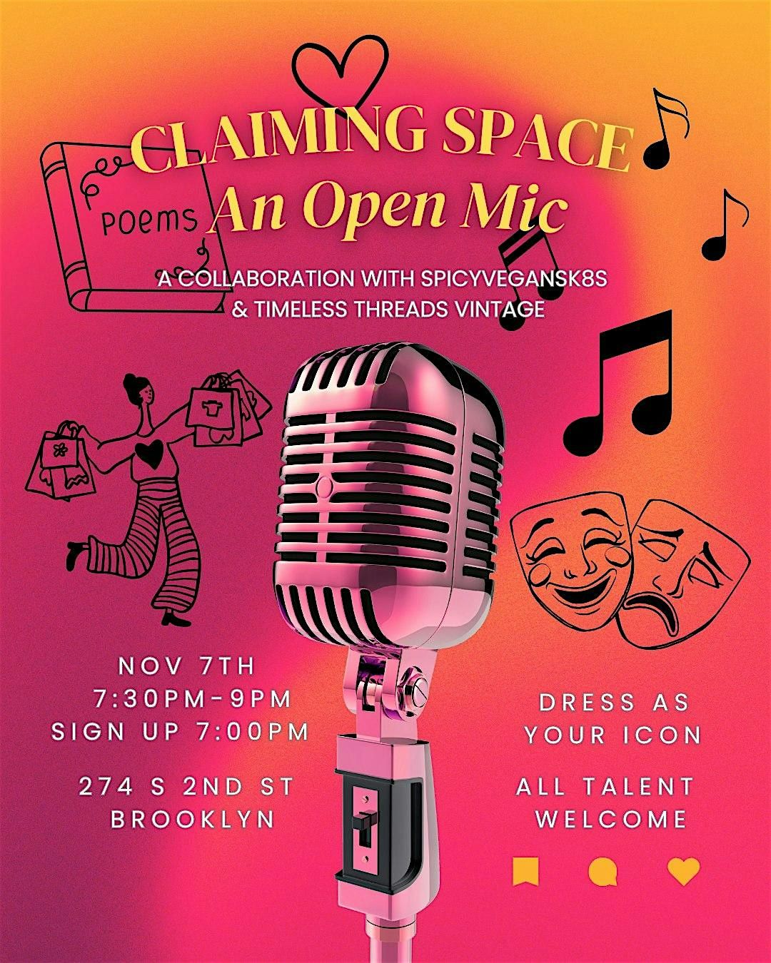 Claiming Space - Open Mic