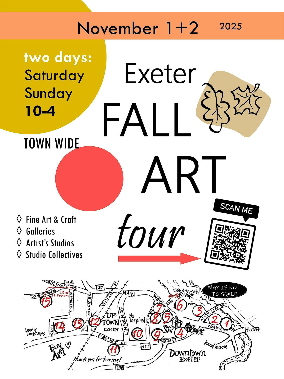 Exeter FALL ART TOUR, town-wide open studios