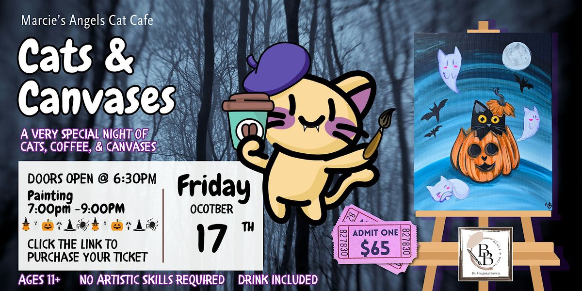 Halloween Cats & Canvases