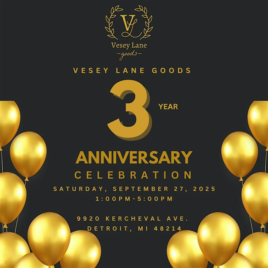 3 Year Anniversary Celebration