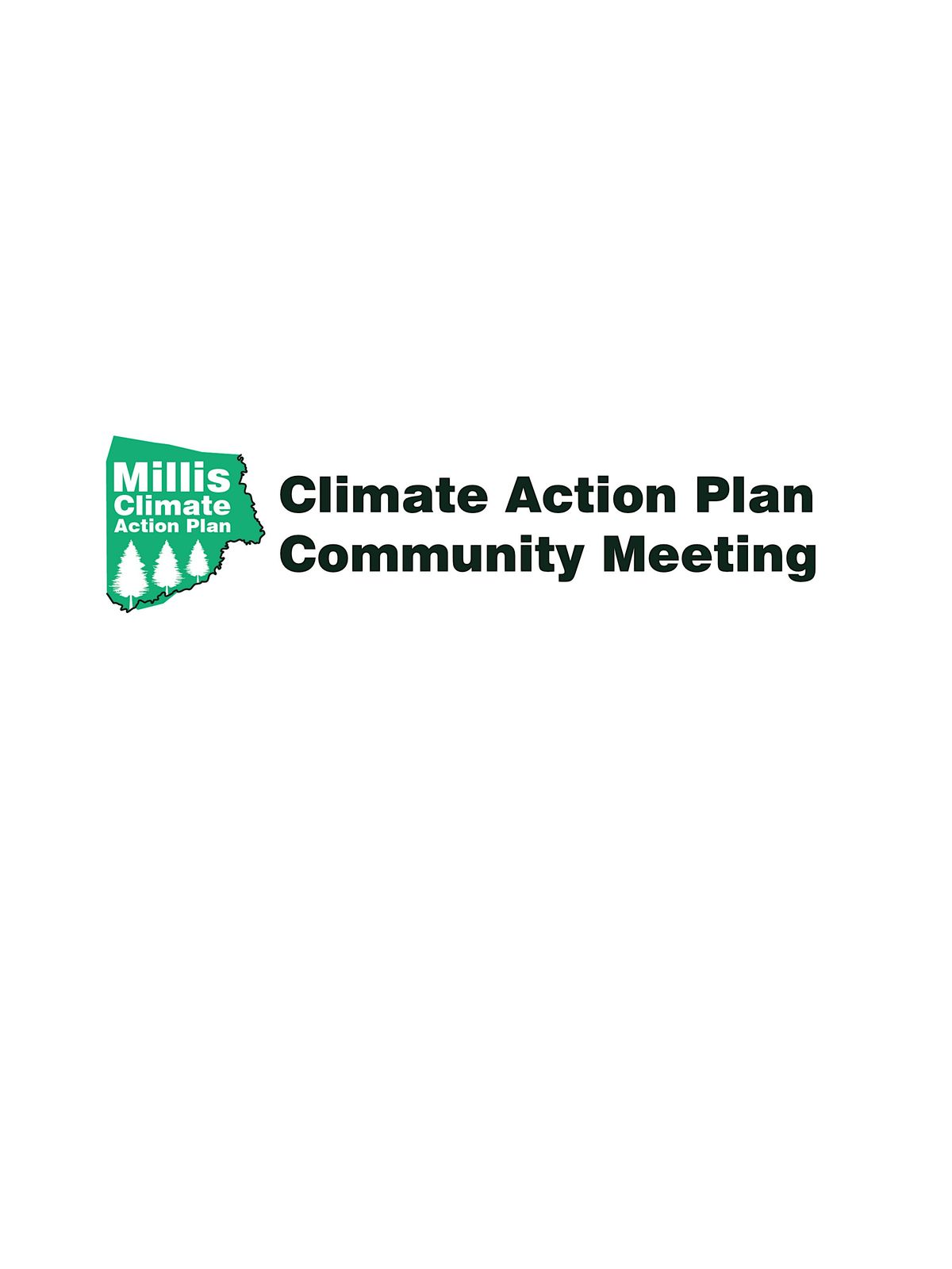 Millis Climate Action Plan Community Meeting