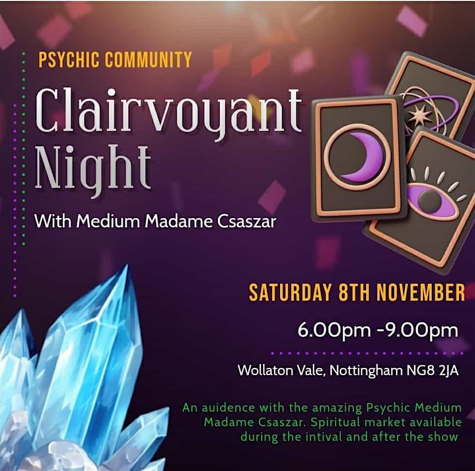 Clairvoyant Night With Madame Csazar - Wollaton Vale