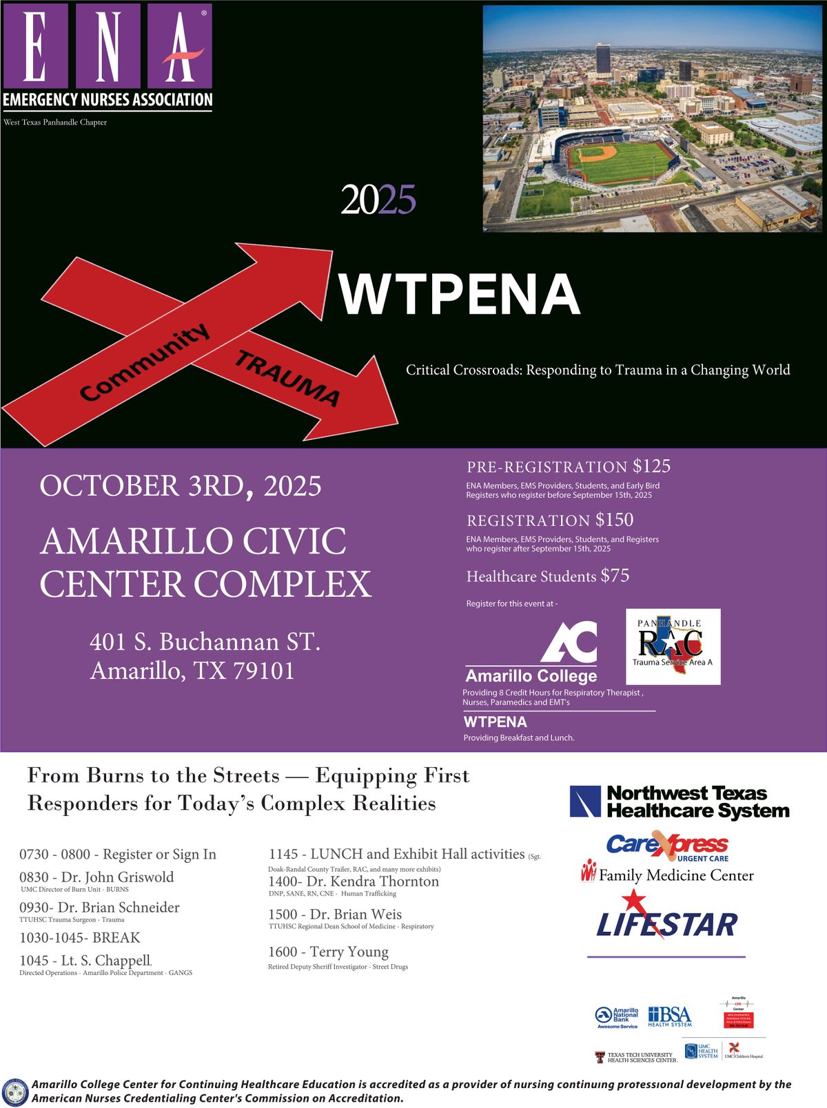 2025 West Texas Panhandle Emergency Nurses Association Trauma Symposium