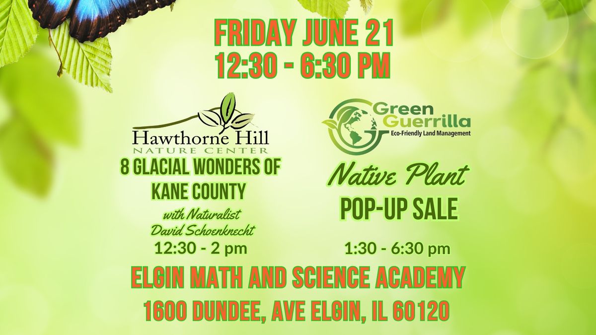 8 Glacial Wonders of Kane County + Native Plant Pop-Up Sale 