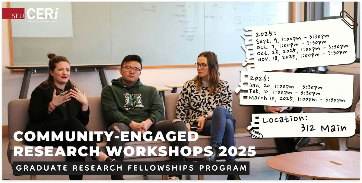 Community-Engaged Research Workshops 2025