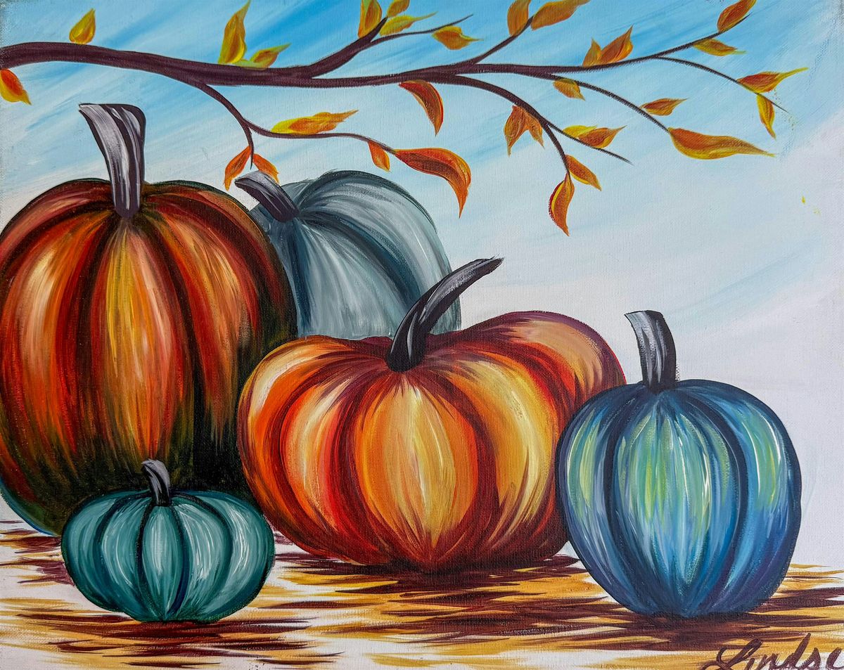 Toledo Paint & Sip Party \u2013 Harvest Pumpkins