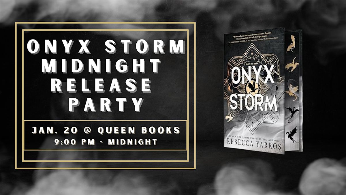 Onyx Storm Midnight Release Party