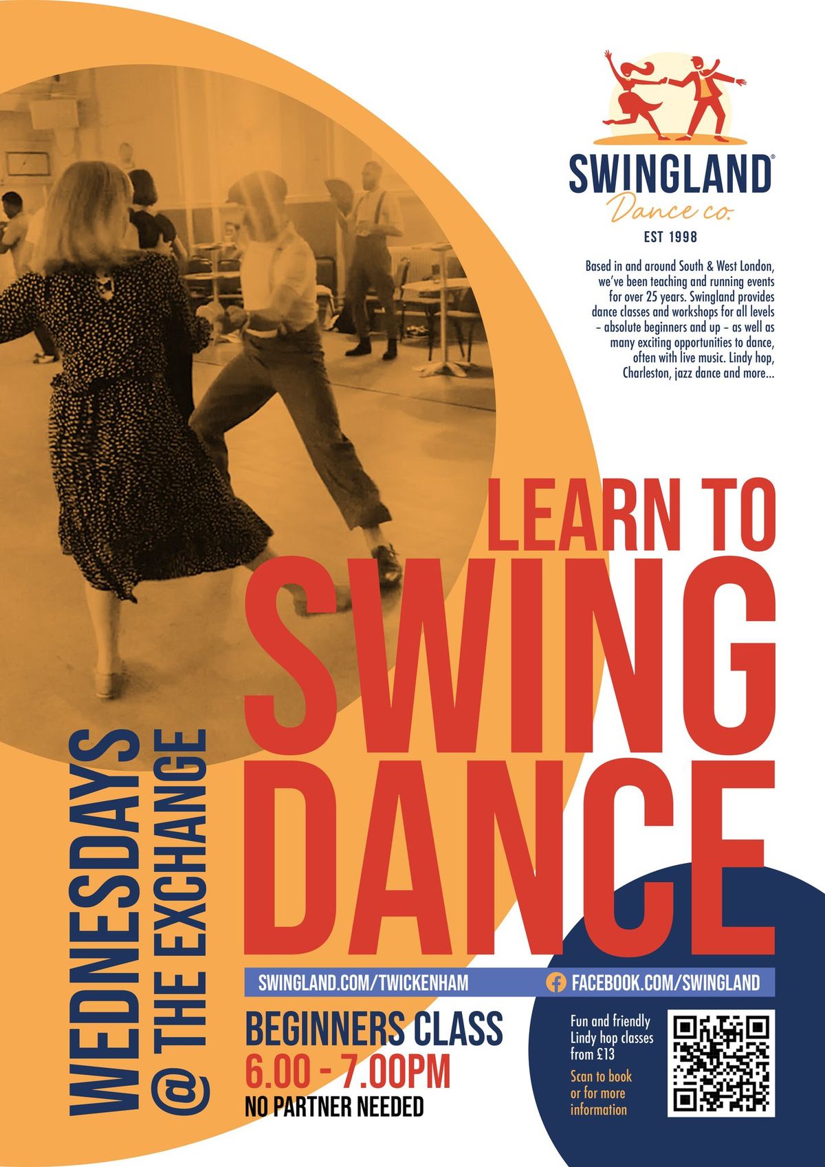 Swingland Twickenham - Lindy hop class & dancing