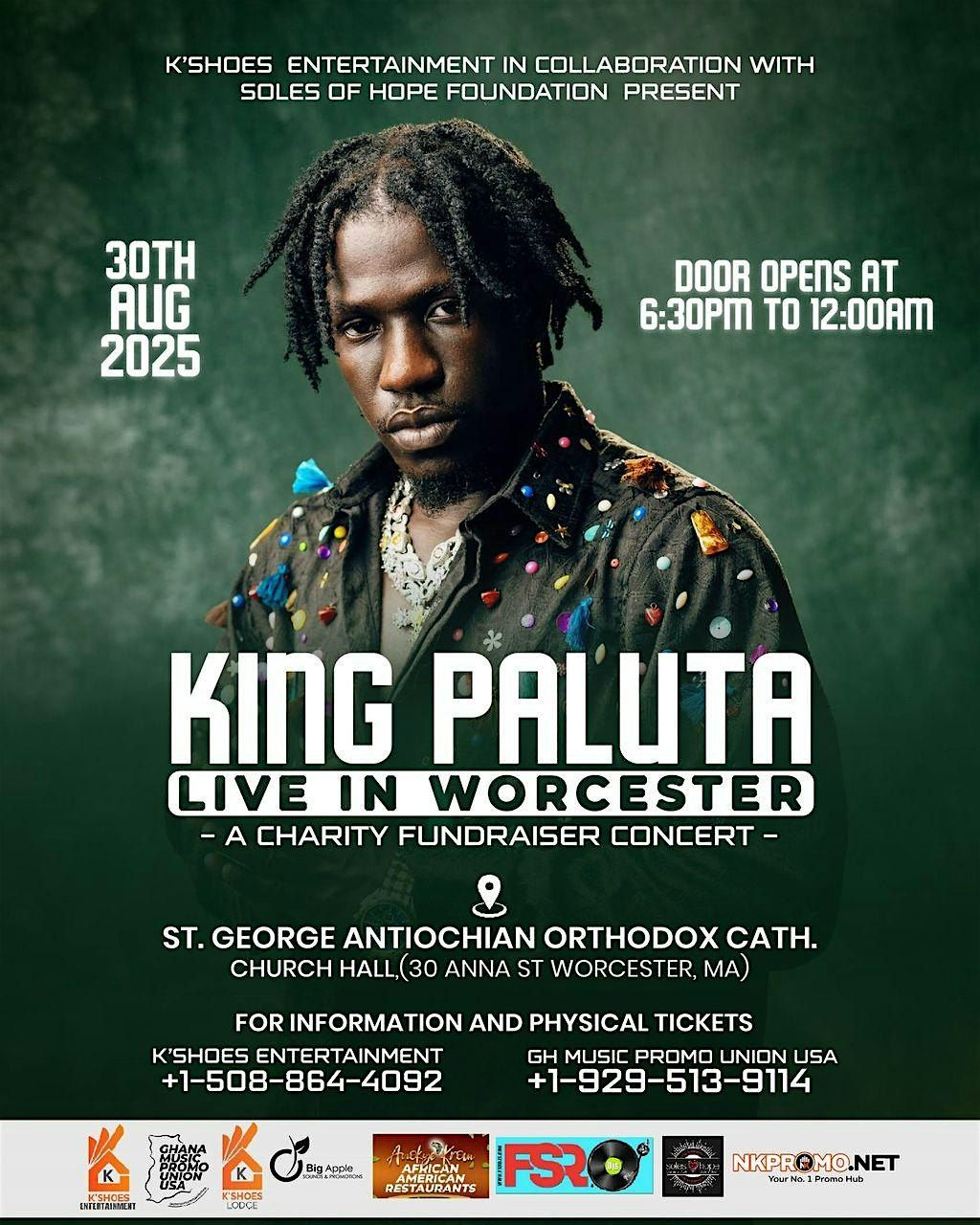 KING PALUTA LIVE IN WORCESTER