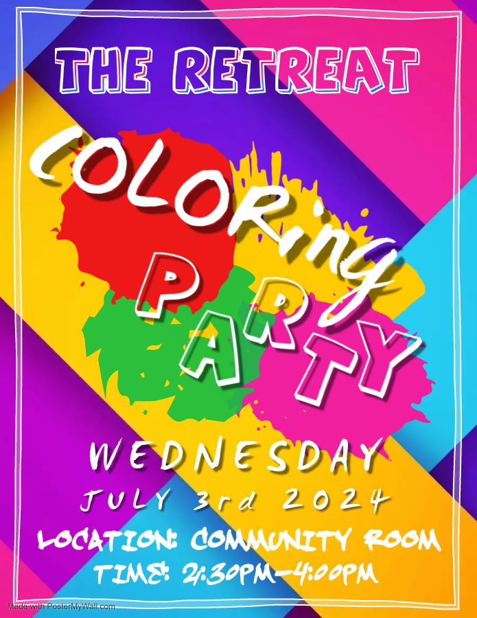 4th of July Coloring Party