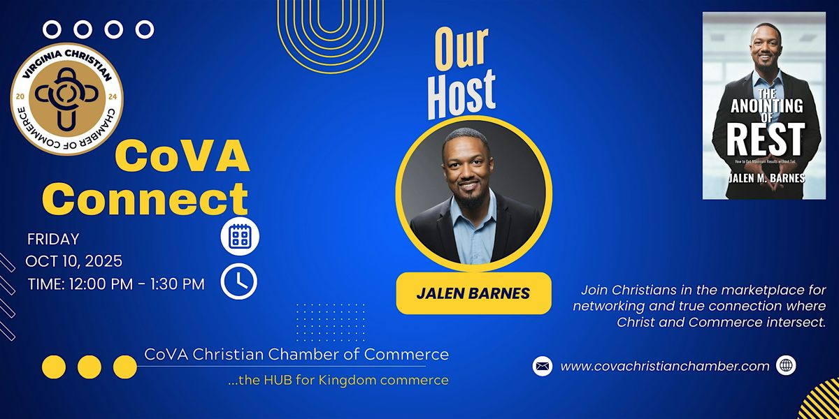 CoVA Connect, Hosted by Jalen Barnes: A Virginia Christian Chamber of Event