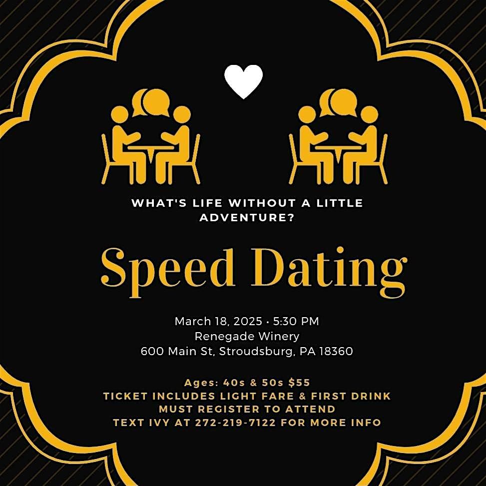 Speed Dating 40s & 50s