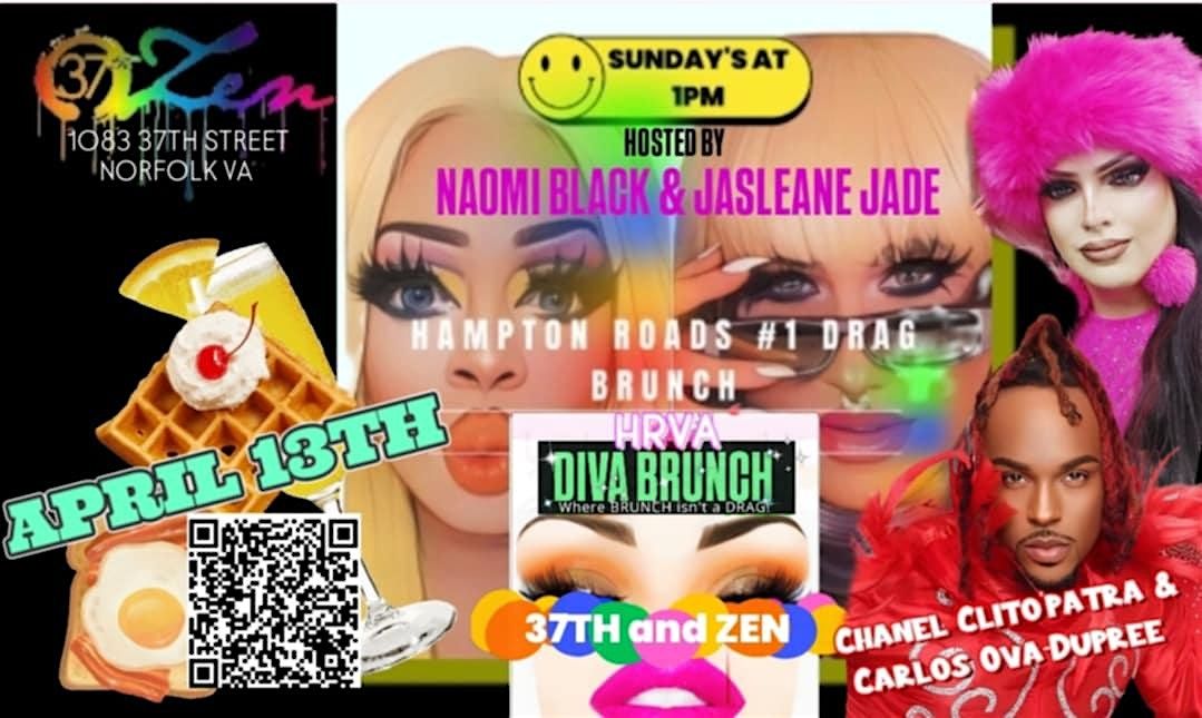 37th and Zen Presents HRVA Diva Brunch April 13, 2025