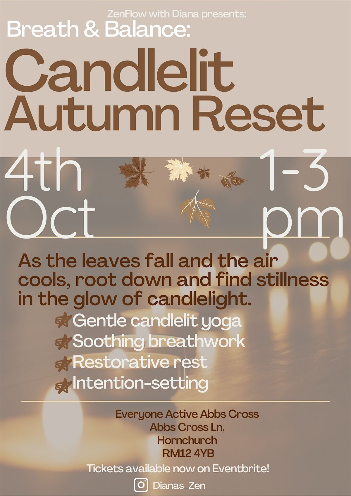 Breath & Balance: Candlelit Autumn Reset