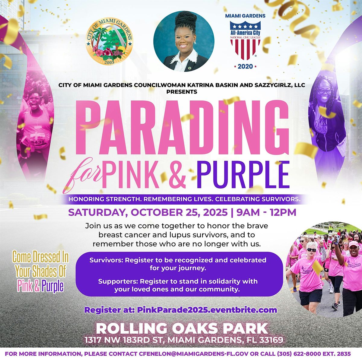 Parading for Pink and Purple
