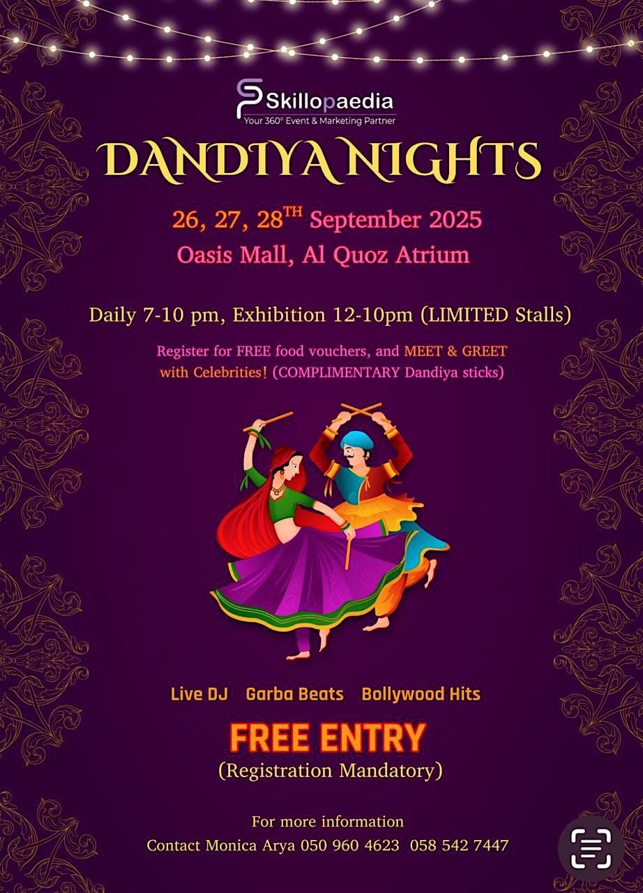 Dandiya nights @ Oasis Mall , SZR , Alquoz