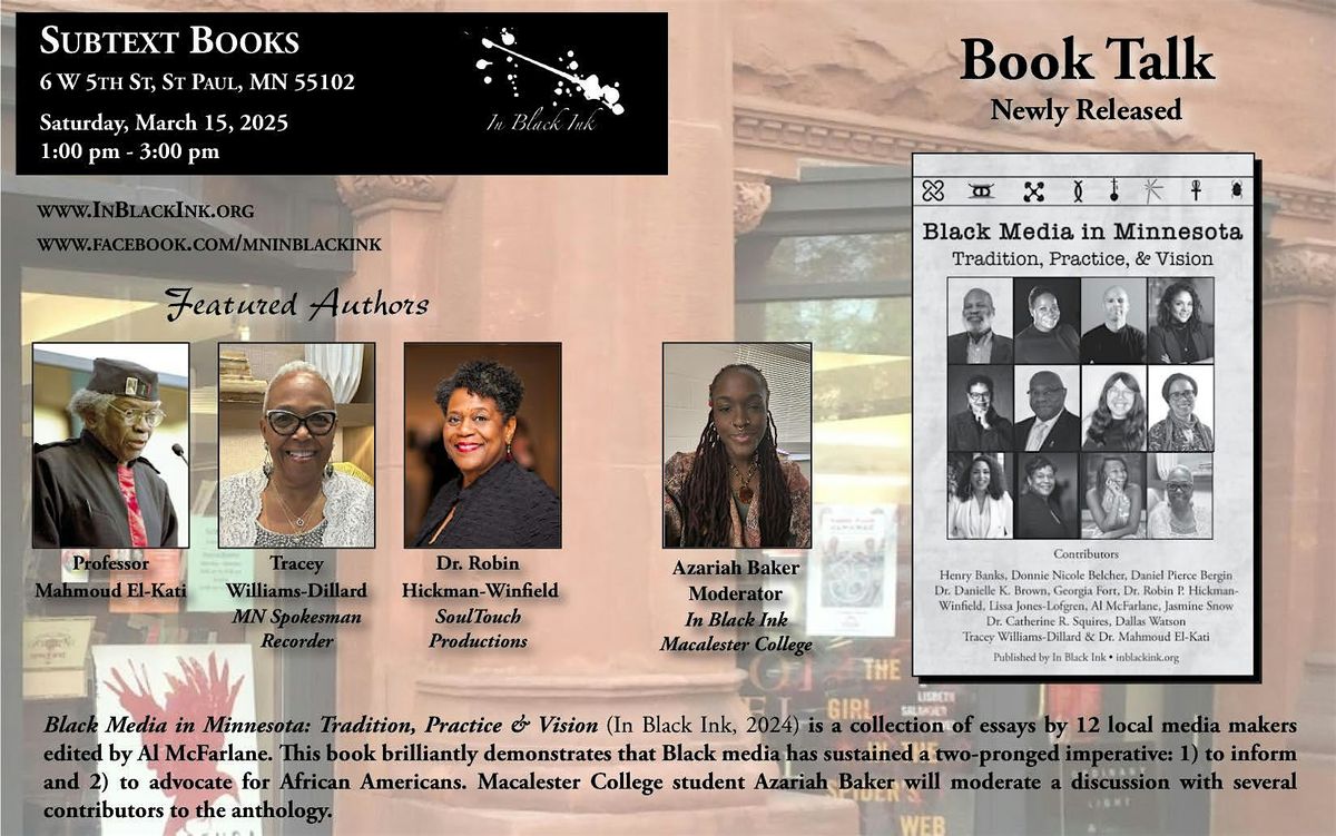 In Black Ink - Black Media in Minnesota Book Talk