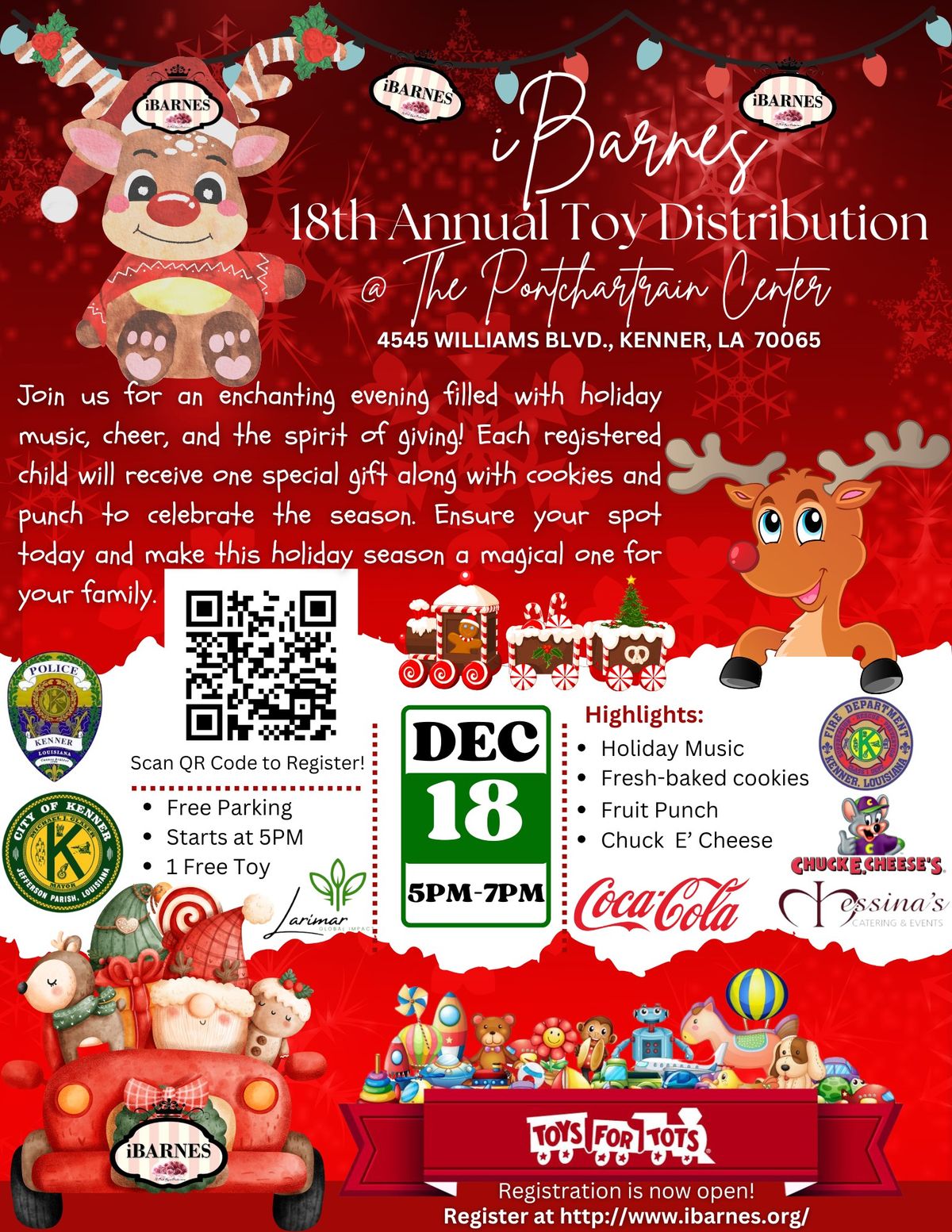 iBarnes 18th Annual Toy Distribution at The Pontchartrain Center