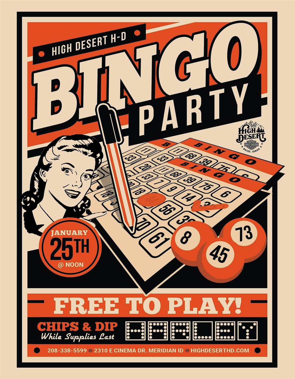 Harley Bingo Party