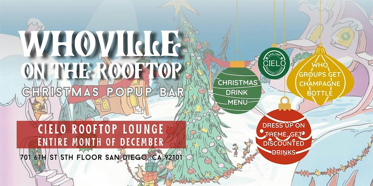 WHOVILLE ON THE ROOF XMAS POP UP BAR