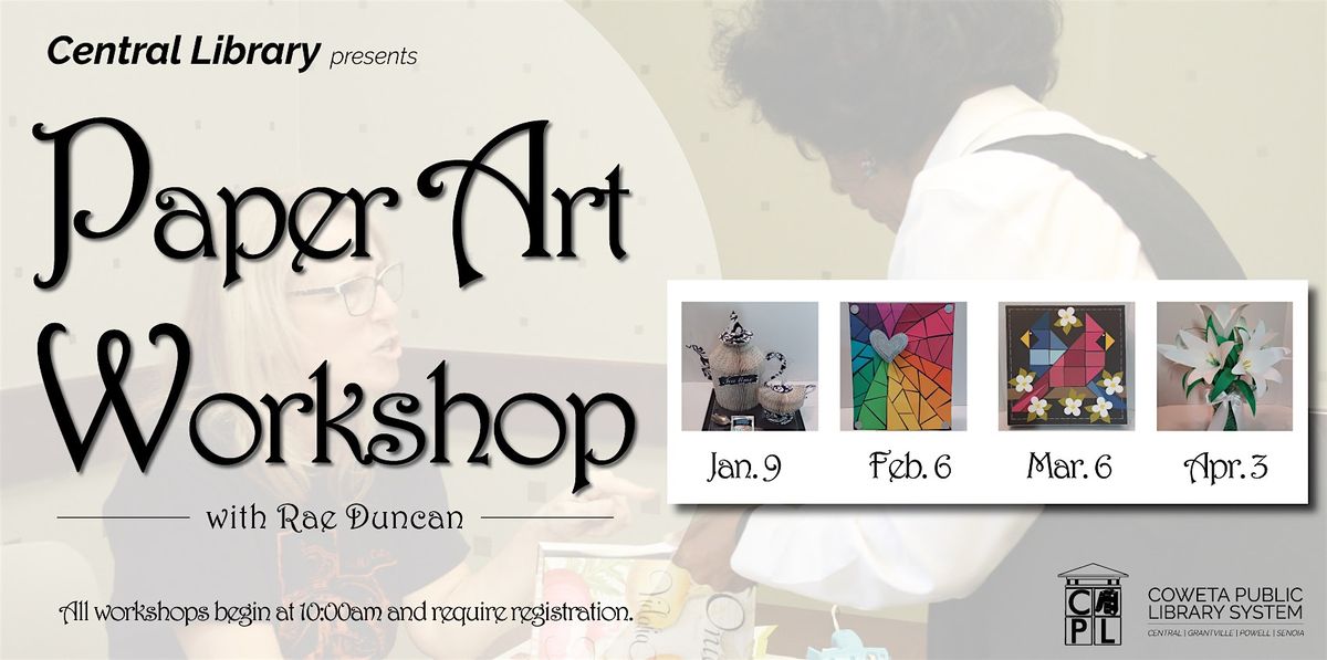 Paper Art Workshops with Rae Duncan