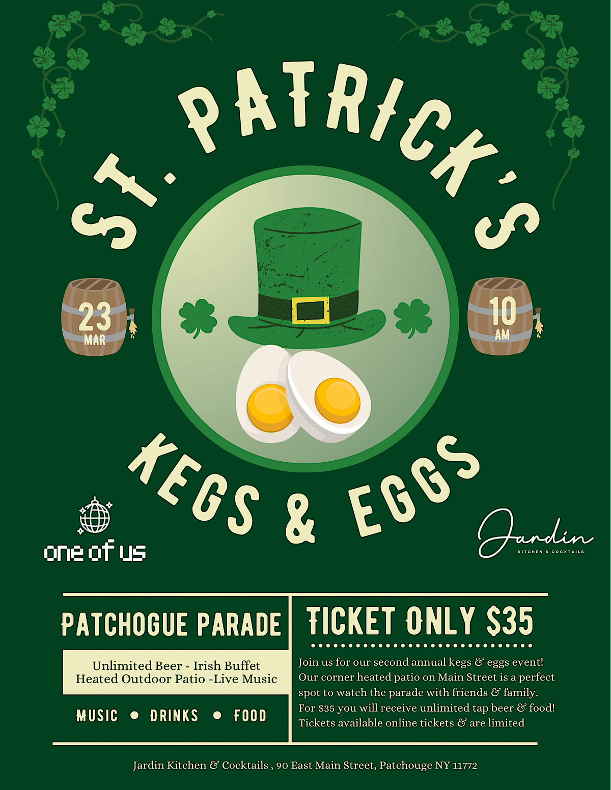 2nd Annual St.Patrick\u2019s Day Kegs & Eggs Patchogue Parade