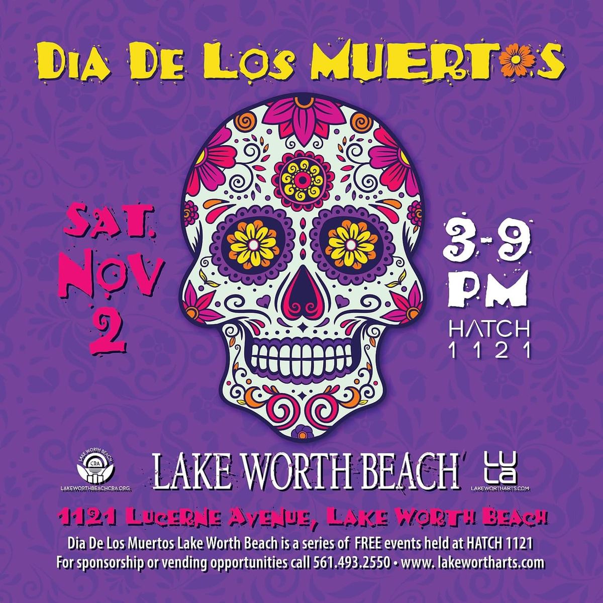 D\u00eda De Los Muertos Lake Worth Beach 2024 at HATCH 1121 - November 2, 2024