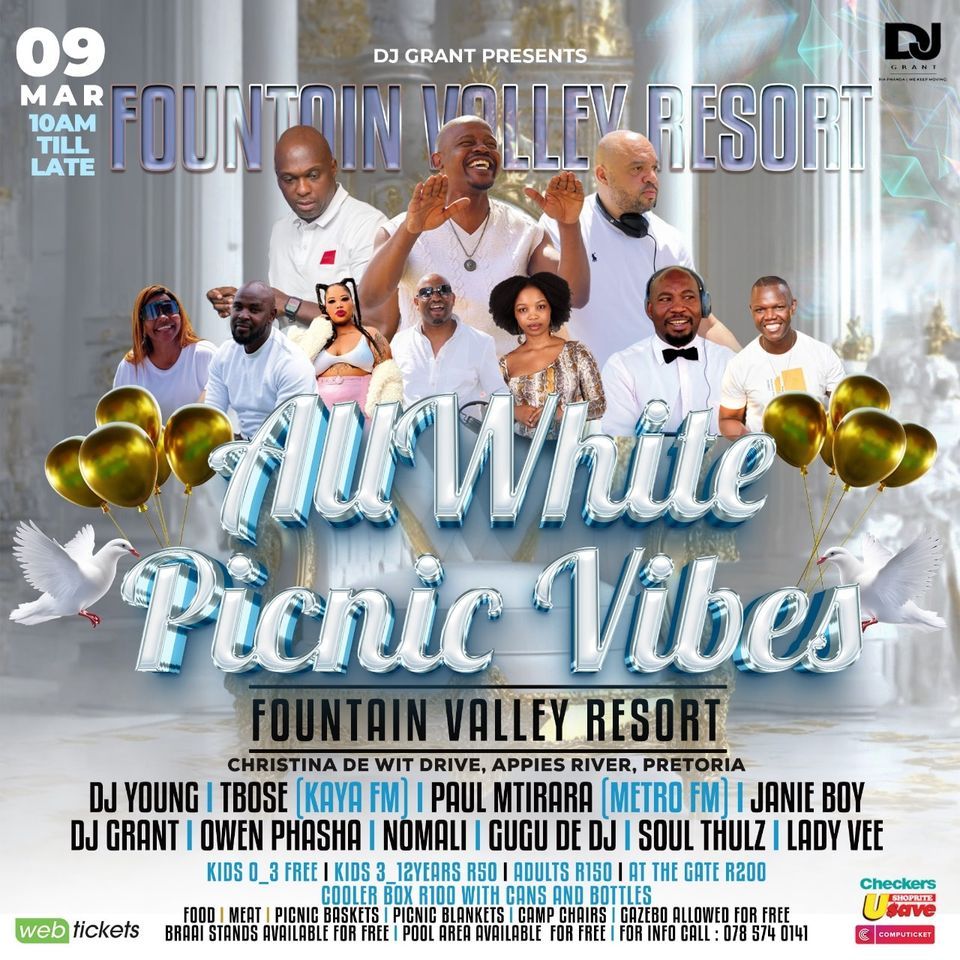 FOUNTAIN VALLEY RESORT ALL WHITE PICNIC VIBE 