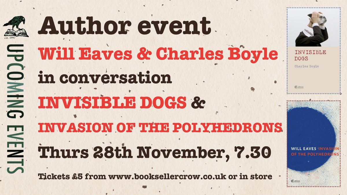 CBeditions evening: Will Eaves and Charles Boyle in conversation