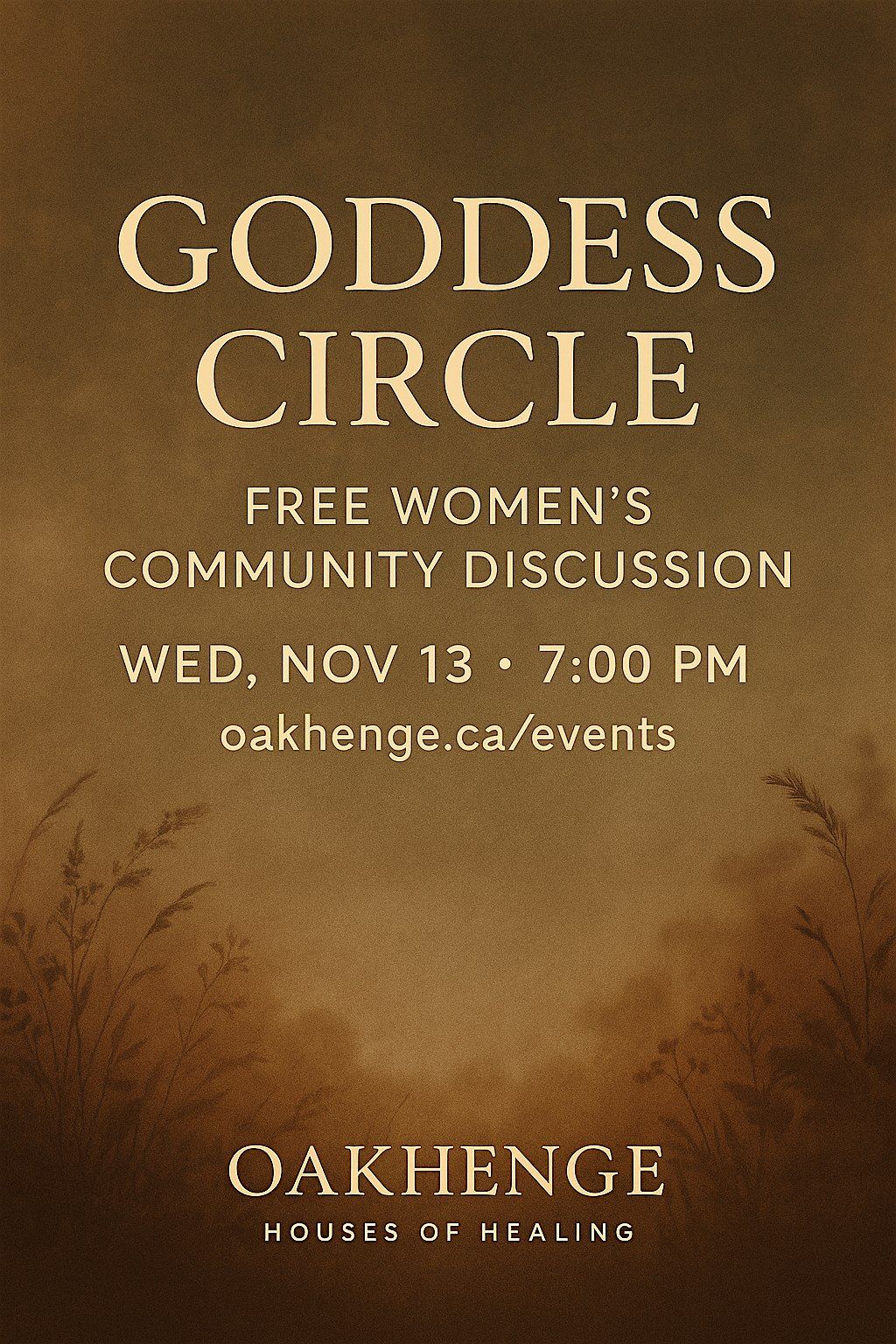 Goddess Circle - Women's Sharing and Discussion Group