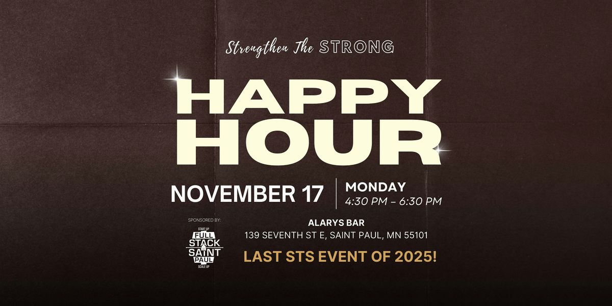 Strengthen the Strong Happy Hour - November 17th