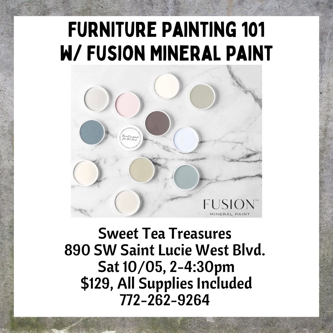 Furniture Painting 101 w\/ Fusion Paints 