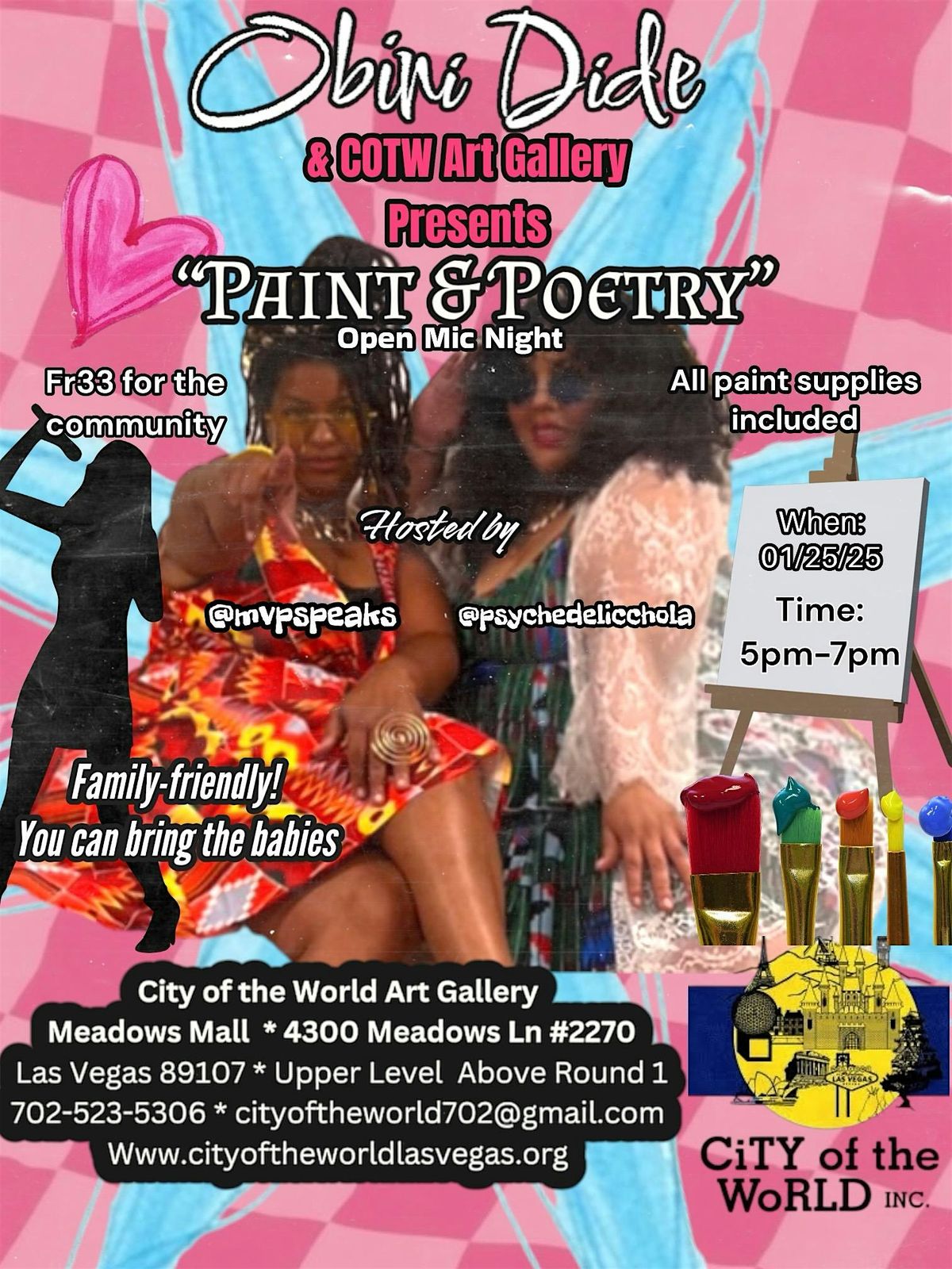 Paint and Poetry Open Mic Night