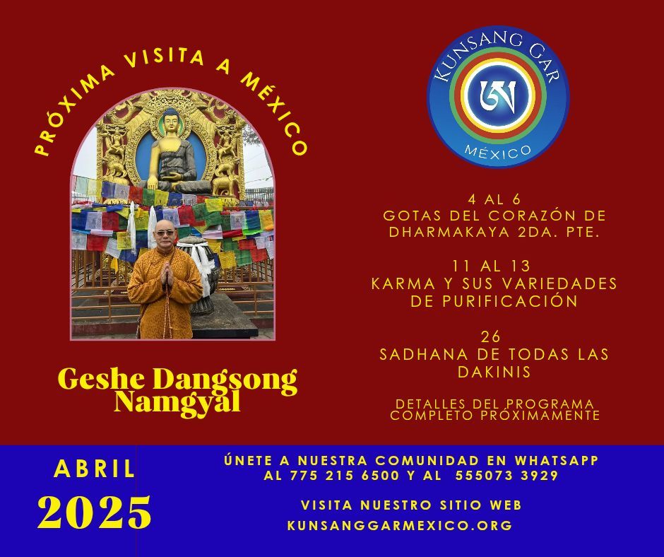 Visita a M\u00e9xico de Geshe Dangsong Namgyal 