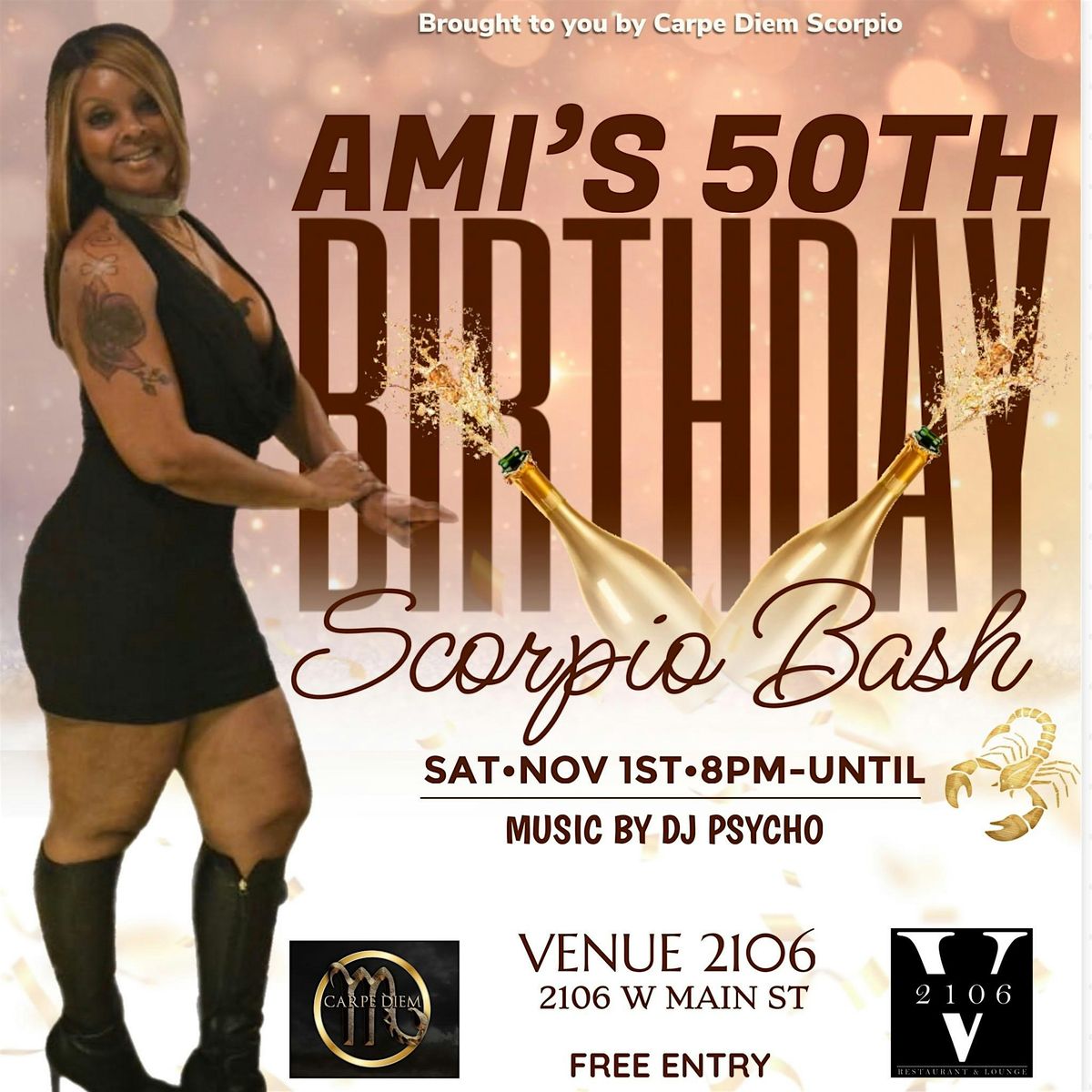 The Official Scorpio Bash- Ami\u2019s 50th