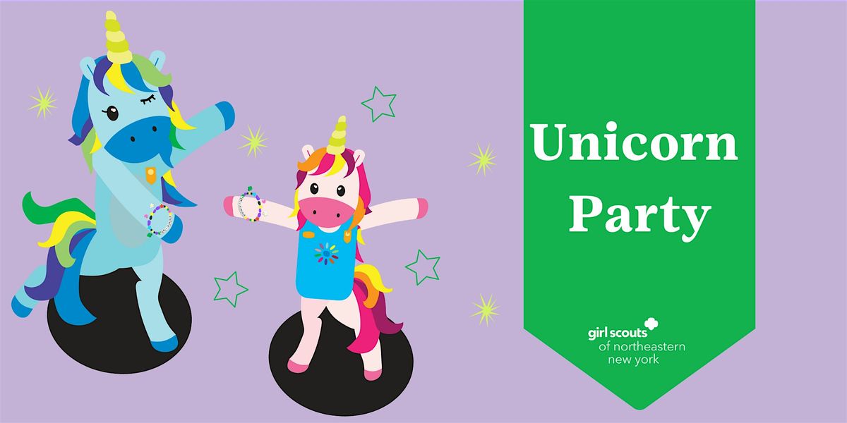 Girl Scouts Unicorn  Party at Moreau Elementary School!