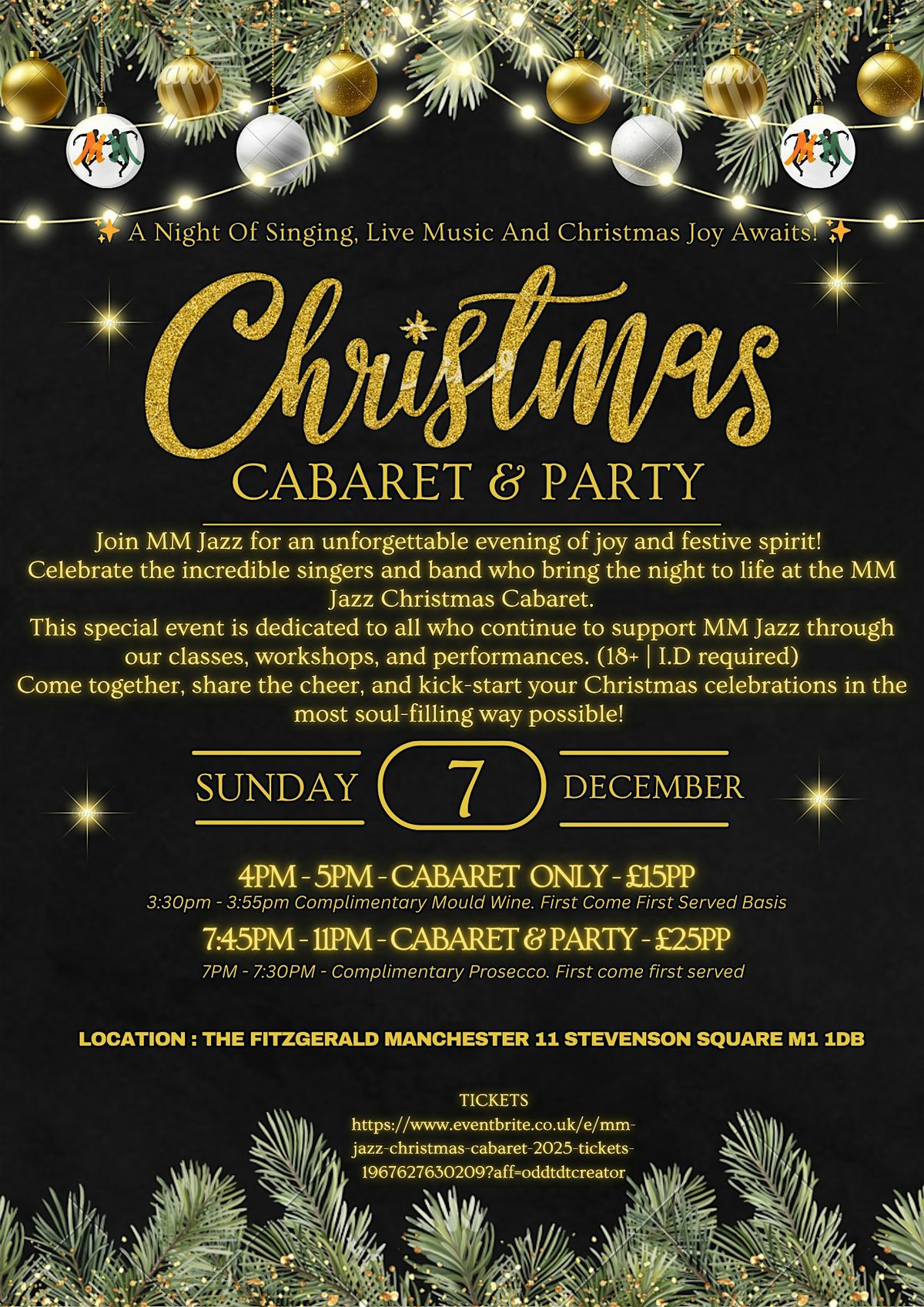 MM Jazz Christmas Cabaret 2025 : 2 Performances