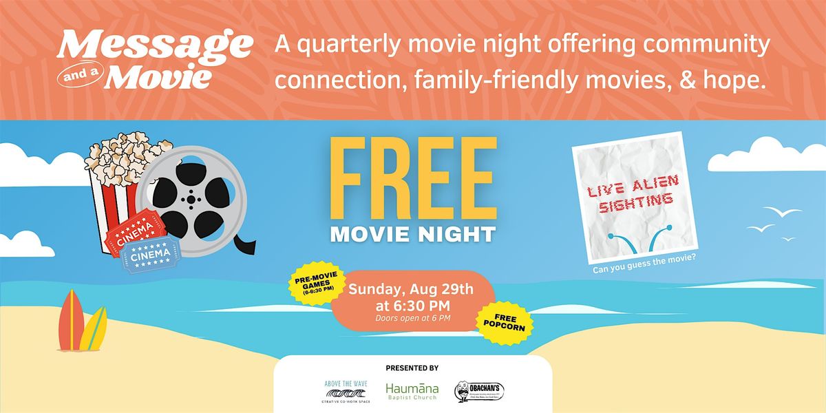 Free Community Movie Night (August 29th)