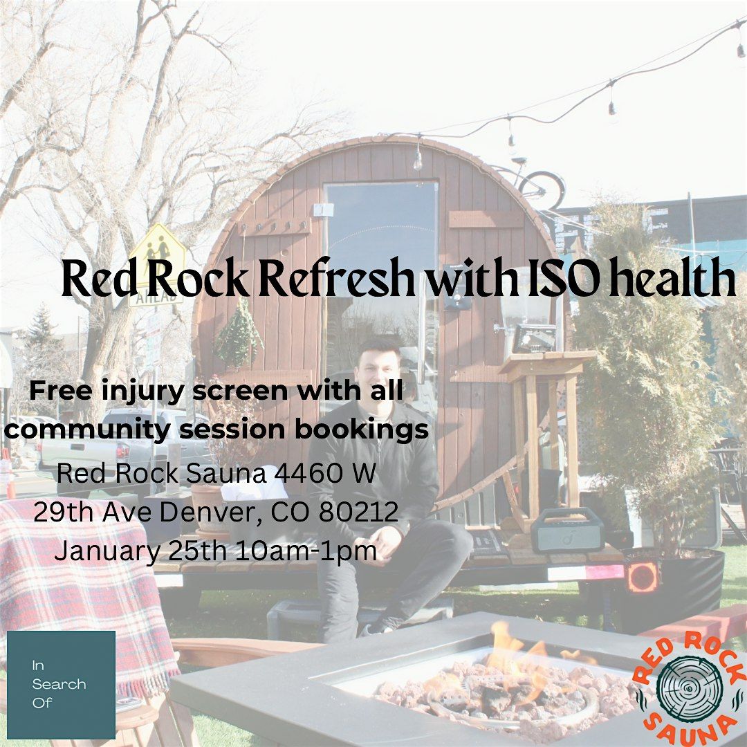 Red Rock Refresh with ISO Health PT (sauna +cold plunge)