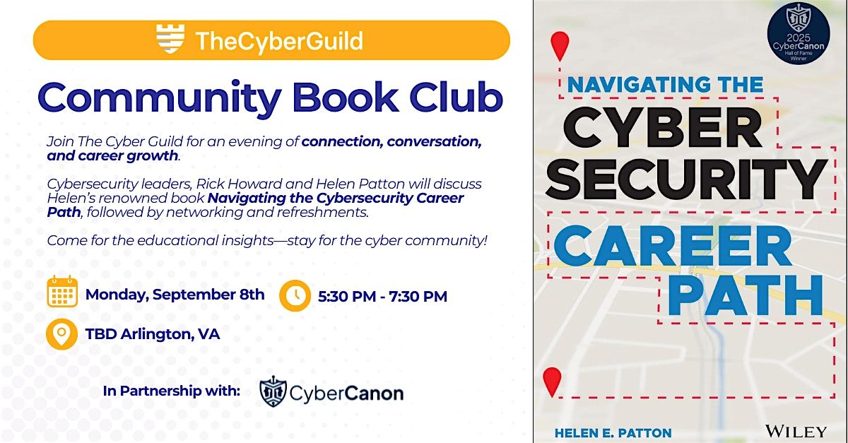 Community Event with The Cyber Guild - September Book Club